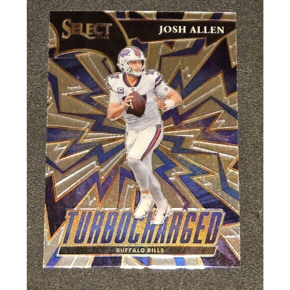 2021 Panini Select #TUR-17 Josh Allen Turbocharged - Picture 1 of 2